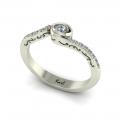 Broken Diamant Verlobungsring