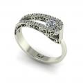 Geformter barocker Diamant-Ring