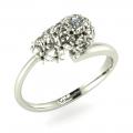 Hyazinthenkopf Diamantring