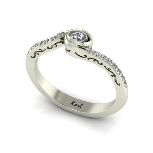 Broken Diamant Verlobungsring Broken Diamant Verlobungsring