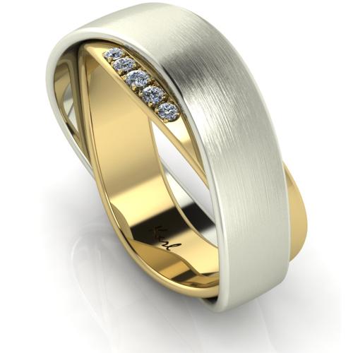 White - Gelbgold Ehering White - Gelbgold Ehering