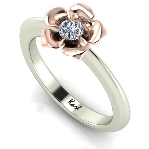 Blumen Engagement Diamantring Blumen Engagement Diamantring
