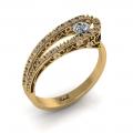 Geformter barocker Diamant-Ring