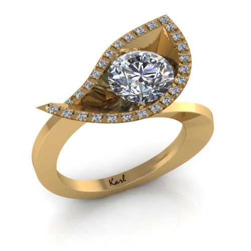Funkelnde Diamantring