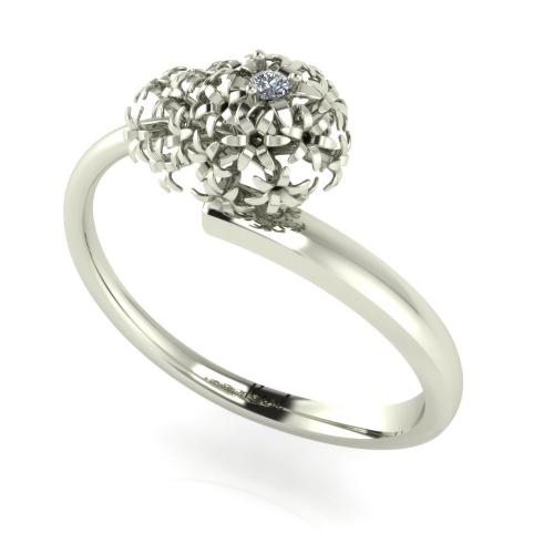 Hyazinthenkopf Diamantring